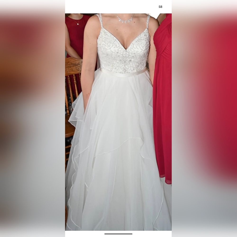 Wedding Dress - A Line With Beaded Bodice - Picture 5 of 5